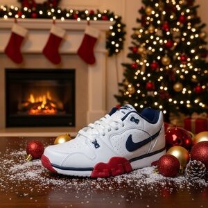 Nike Festive White and Red Sneakers